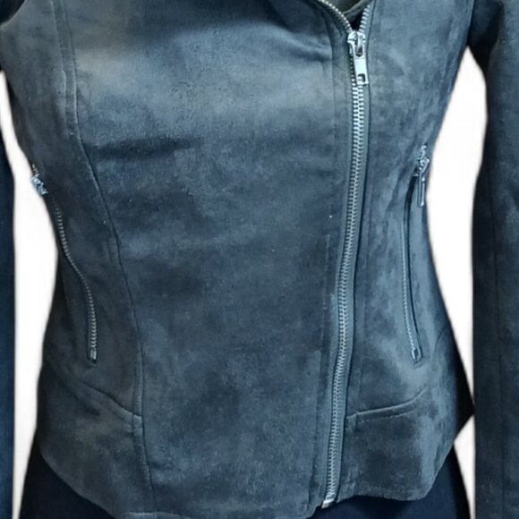 BB Dakota x Steve Madden Imitation Green Faux Suede Moto Jacket NWT Si… - Picture 16 of 16